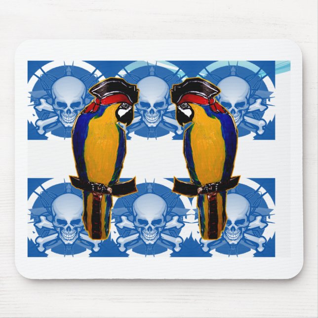 Pirate Parrots Mouse Pad (Front)