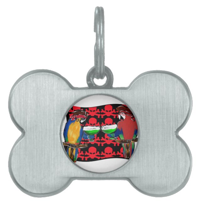 Pirate Parrots Pet ID Tag (Front)