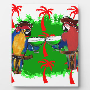 PIRATE PARROTS PLAQUE