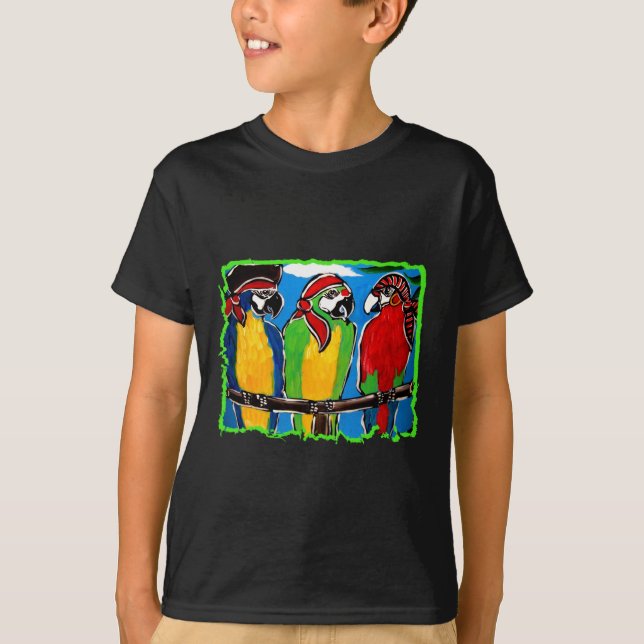 PIRATE PARROTS T-Shirt (Front)