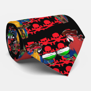 PIRATE PARROTS TIE