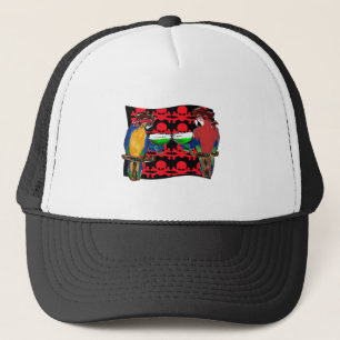 PIRATE PARROTS TRUCKER HAT