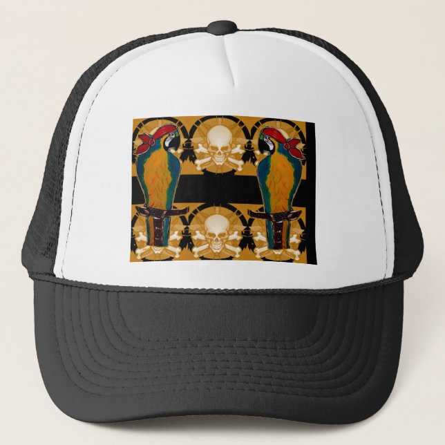 Pirate Parrots Trucker Hat (Front)