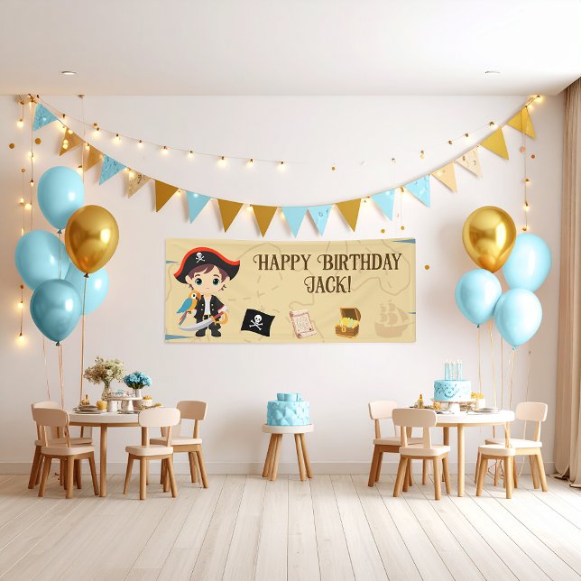 Pirate Party Birthday Banner (Creator Uploaded)