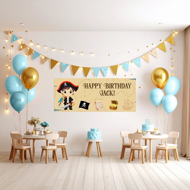 Pirate Party Birthday Banner Poster (Creator Uploaded)