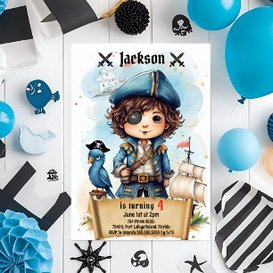 Pirate Party Birthday Invitation
