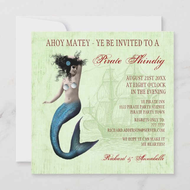 Pirate Party Invitation (Front)