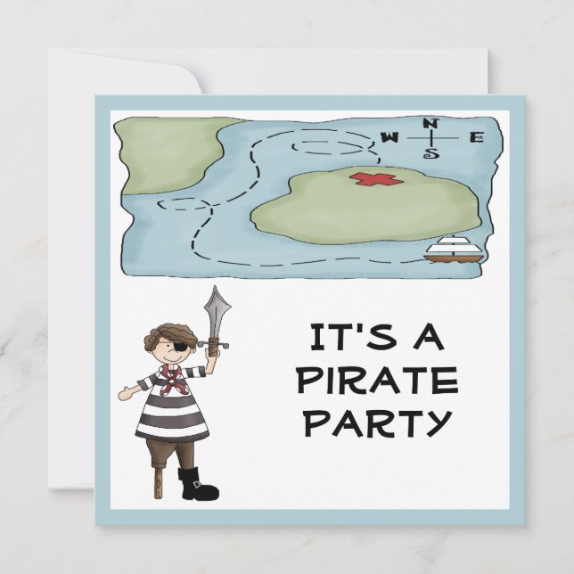 Pirate Party Invitations (Front)