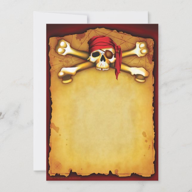 Pirate Party Invitations (Front)