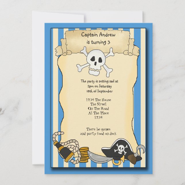 Pirate Party Invite (Front)