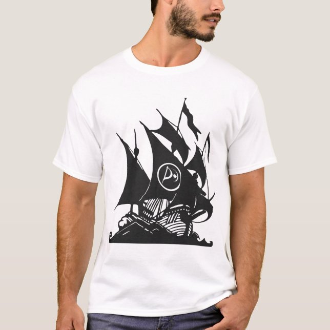 Pirate Party of Canada Ship T-Shirt (Front)