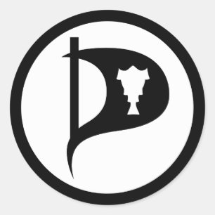 Pirate Party of Iceland Classic Round Sticker