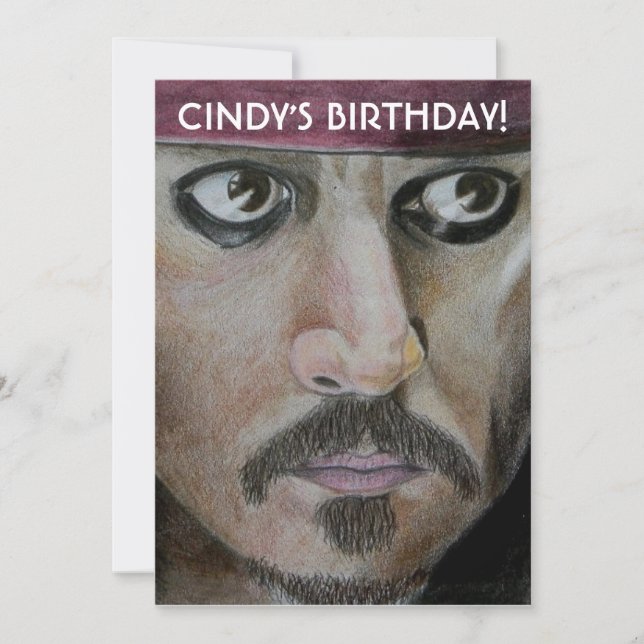 PIRATE PARTY PERSONALIZED BIRTHDAY INVITATIONS (Front)