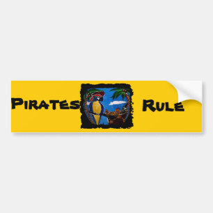 Pirate Party Pet Bumper Sticker
