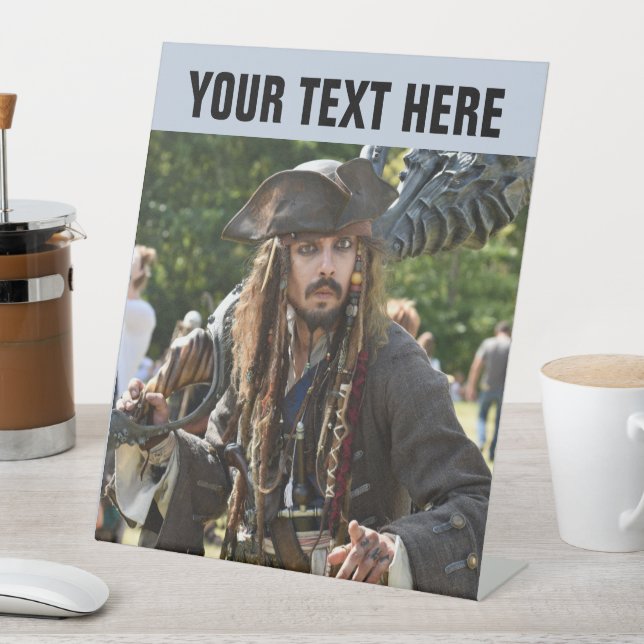 PIRATE PARTY WELCOME PEDESTAL SIGN YOU PERSONALIZE (In SItu)