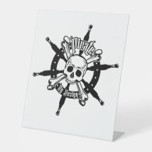 Pirate Pedestal Sign