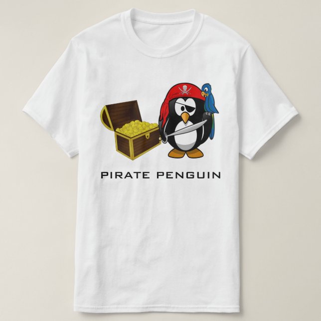 Pirate Penguin T-Shirt (Design Front)