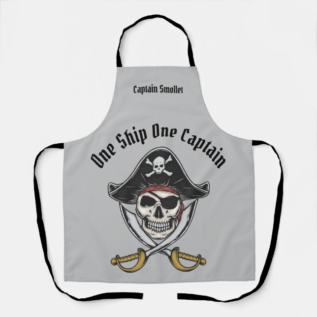 Pirate Personalise Apron (Front)