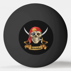 Pirate Personalise Ping Pong Ball