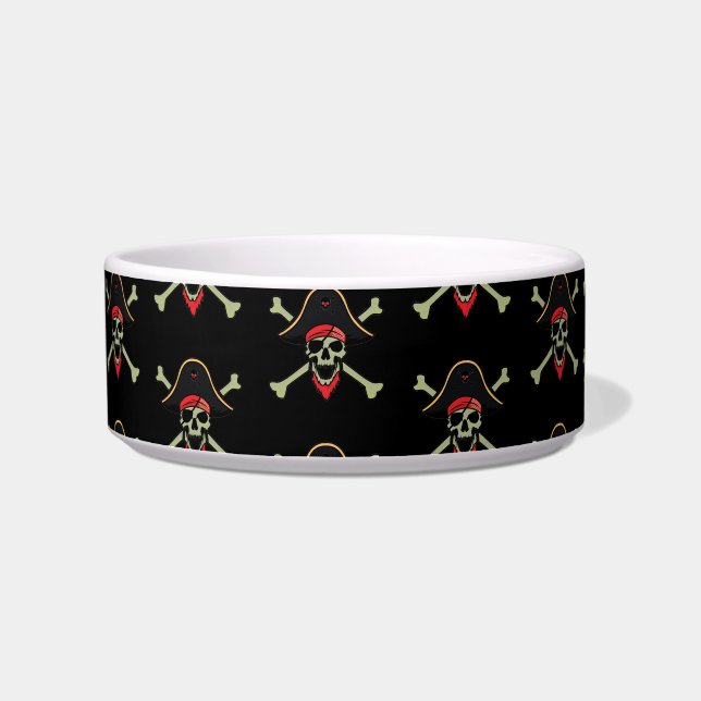 Pirate Pet Dish (Left)