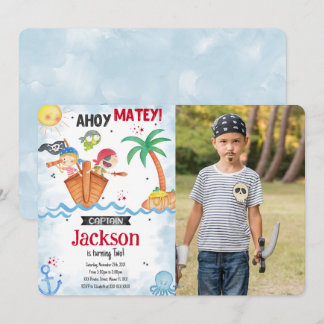 Pirate Photo Invitation