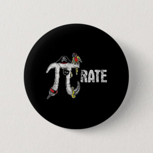 Pirate Pi Day Pirate Lover Fun Pi Day Tee 6 Cm Round Badge