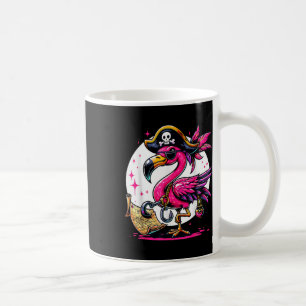 Pirate Pink Flamingo Halloween Party - Jolly Roger Coffee Mug