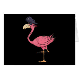 Pirate Pink Flamingo With Eyepatch Halloween