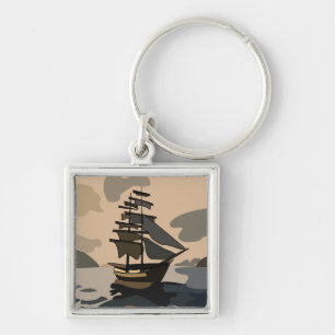 Pirate Pirates Ship Adventure Pirate Key Ring