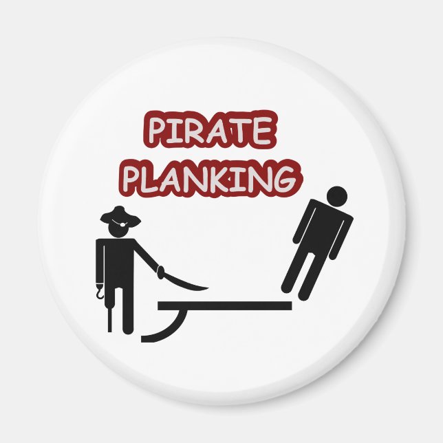 Pirate Planking Magnet (Front)