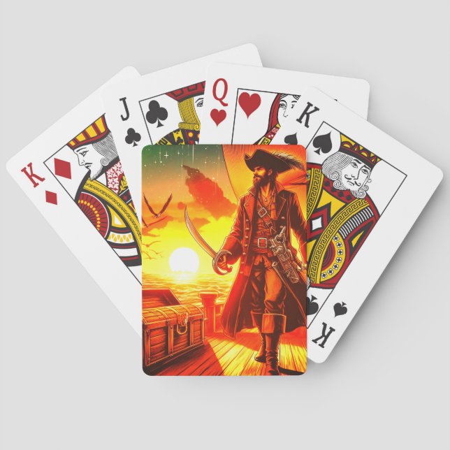 Pirate  playing cards (Back)
