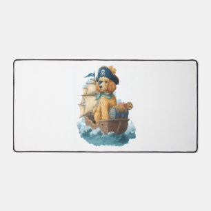 Pirate Poodle � Funny Sea Dog Desk Mat