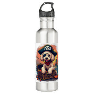 Pirate Poodle Plunder 710 Ml Water Bottle