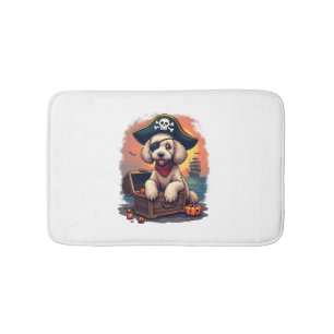 Pirate Poodle Plunder Bath Mat