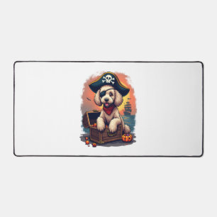 Pirate Poodle Plunder Desk Mat