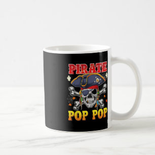 Pirate Pop-pop Skull Crossbones Halloween Costume Coffee Mug