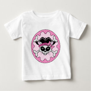 Pirate Princess Kitty Skull Baby T-Shirt