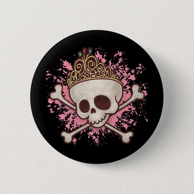 Pirate Princess -tiara 6 Cm Round Badge (Front)