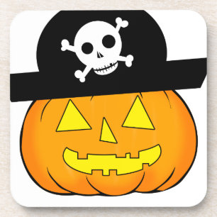 pirate pumpkin coaster