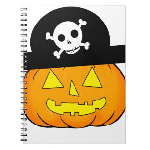 pirate pumpkin notebook