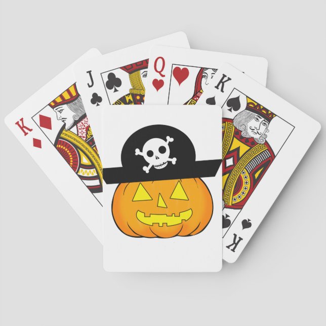 pirate pumpkin playing cards (Back)