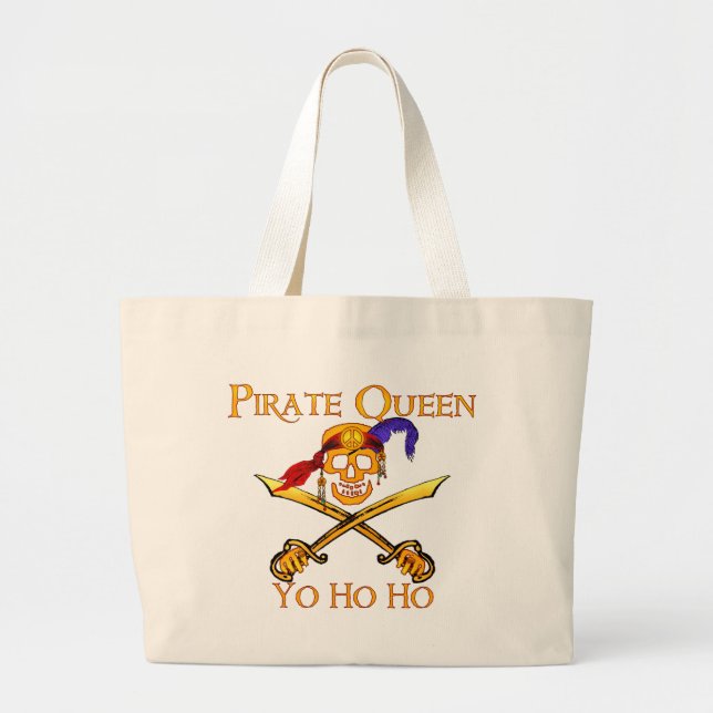 Pirate Queen Peace Sign Tote Bag (Front)