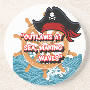 pirate quote coaster