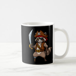 Pirate Raccoon Funny Halloween Costume For Men Wom Coffee Mug
