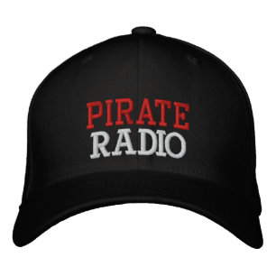 PIRATE, RADIO EMBROIDERED HAT