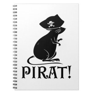 Pirate Rat Pirate House Rat Rodent Gift Notebook