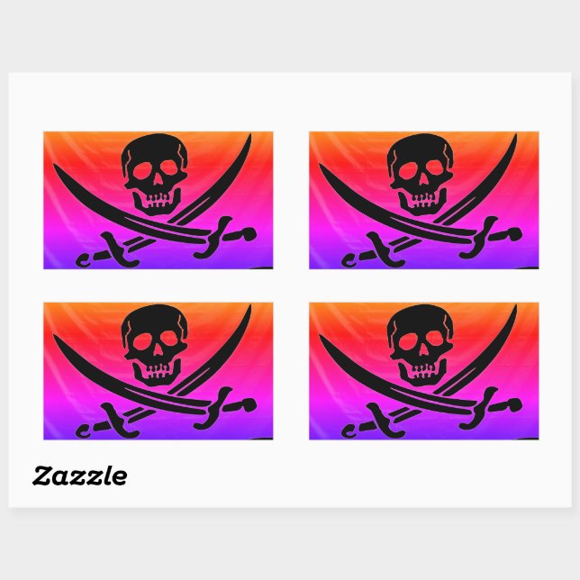 Pirate Rectangular Sticker (Sheet)