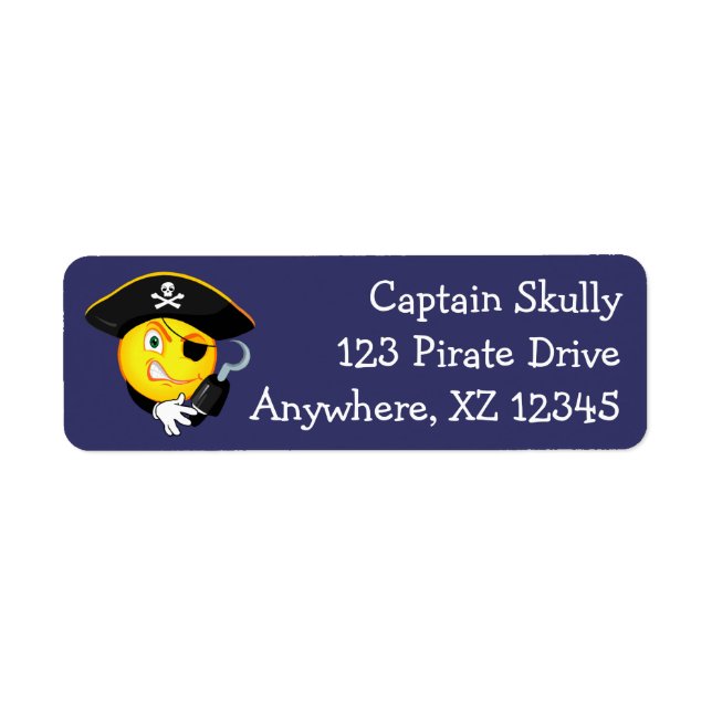 Pirate Return Address Label (Front)