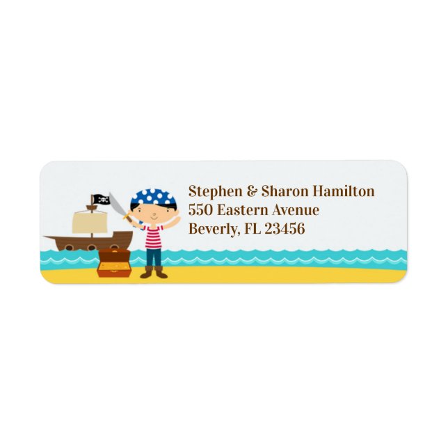 Pirate Return Address Labels (Front)
