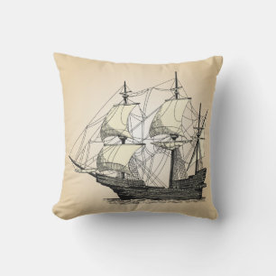 Pirate Sailing Ship Cushion
